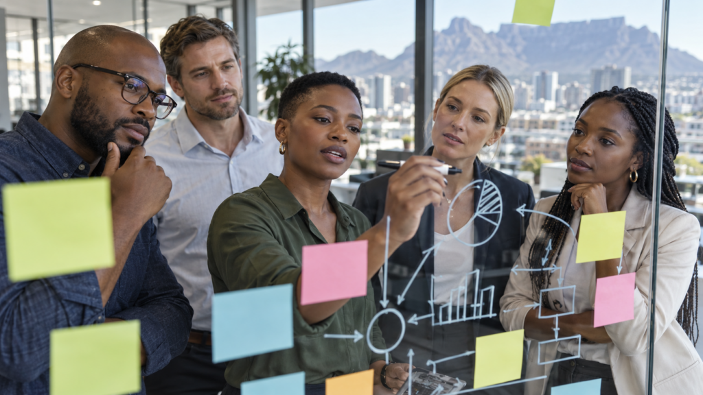 A diverse South African team challenging outdated ways of working